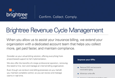 Brightree HME Revenue Cycle Management services