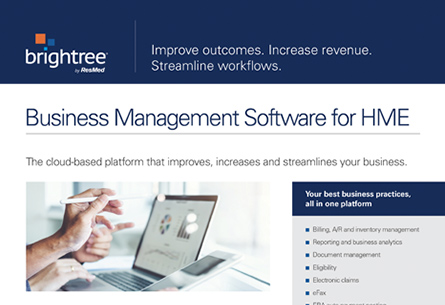 Brightree HMEDME software