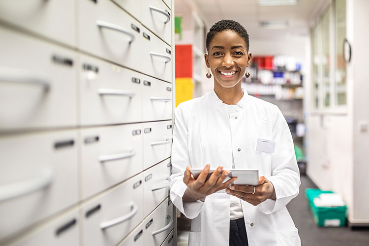 Female pharmacist