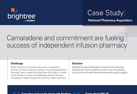 Camaraderie and commitment are fueling success of independent infusion pharmacy