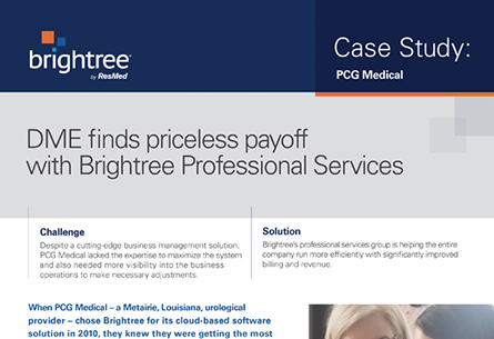 DME finds priceless payoff with Brightree Professional Services