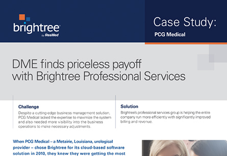 DME finds priceless payoff with Brightree Professional Services