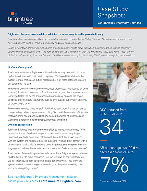 Brightree Pharmacy Case Study